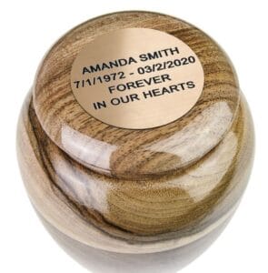 engraved wood keepsake