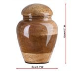 Keepsake urn Mango Round Cap SIZE