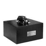 Black taxi cremation urn, custom boxes for ashes