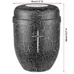 Cracle Black URN SIZE