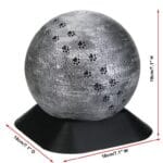 Cremation Urn for Pets Silver Pawprints ABS SIZE