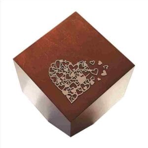 Geometric Urn Broken Heart Art 31 MO