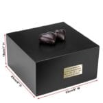 Heart black box Cremation Urn SIZE