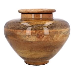 Discounted wooden urn, mango urn for ashes, Grade "B" (MU2 D-01)