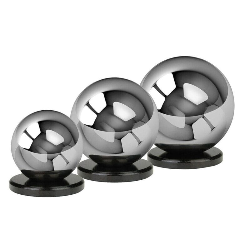Stainless - steel sphere urns 3 sizes