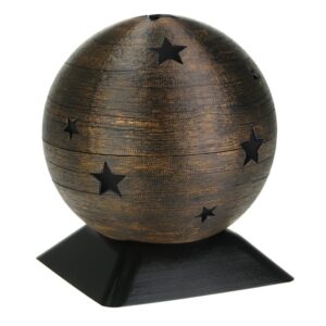 cremation urn with black stars