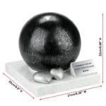 black steel urn size