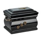 black urn for ashes