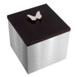 box for ashes with butterfly
