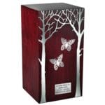 butterflies decorative urn for ashes