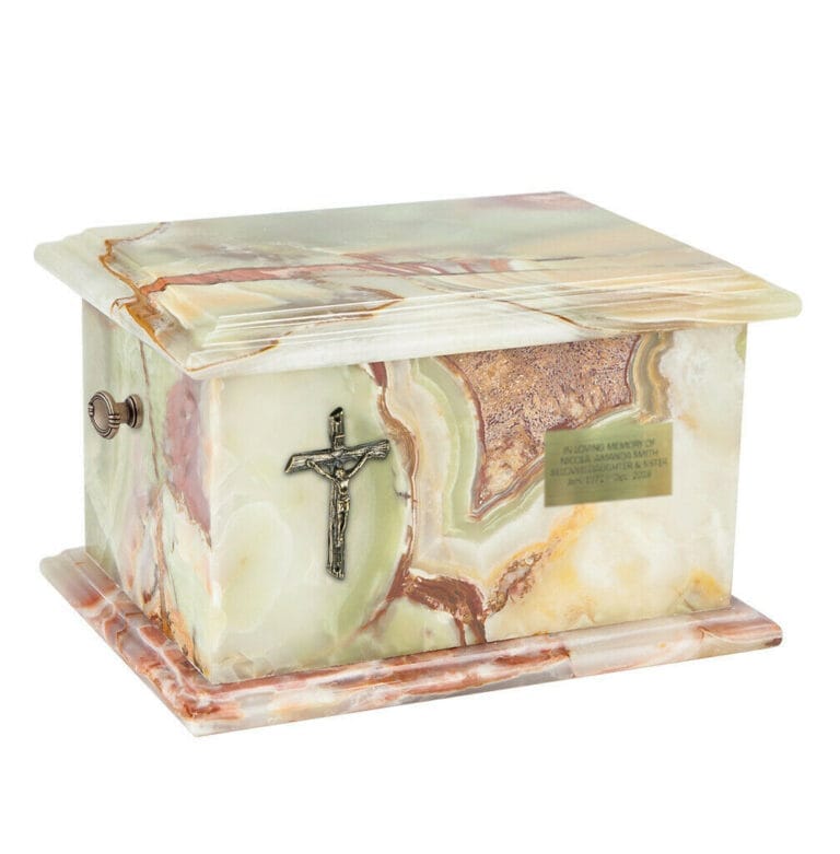 catolic stone urn for funeral