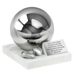 child urn with hearts, infant cremation urn