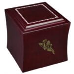 dark wood mahogany urn calla lily