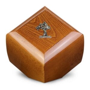 decorative modern wooden urn for ashes