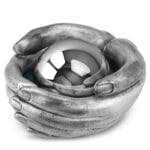 Fötale Urne, Edelstahlkugel für die Asche in die Hände