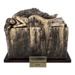 Angel Urns for Ashes, adult size urn with angel