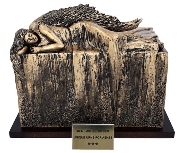 Angel Urns for Ashes, adult size urn with angel