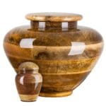 mango turned urn and keepsake