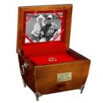 opened urn for souvenirs