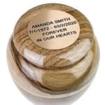 personalized keepsake walnut urn