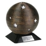 personalized silver stas urn