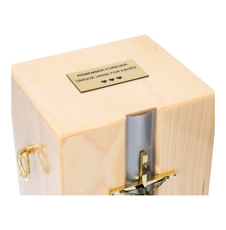 personalized wood cremate urn