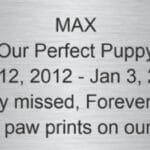 pet memorial plaque