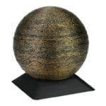 gold jupiter planet urn