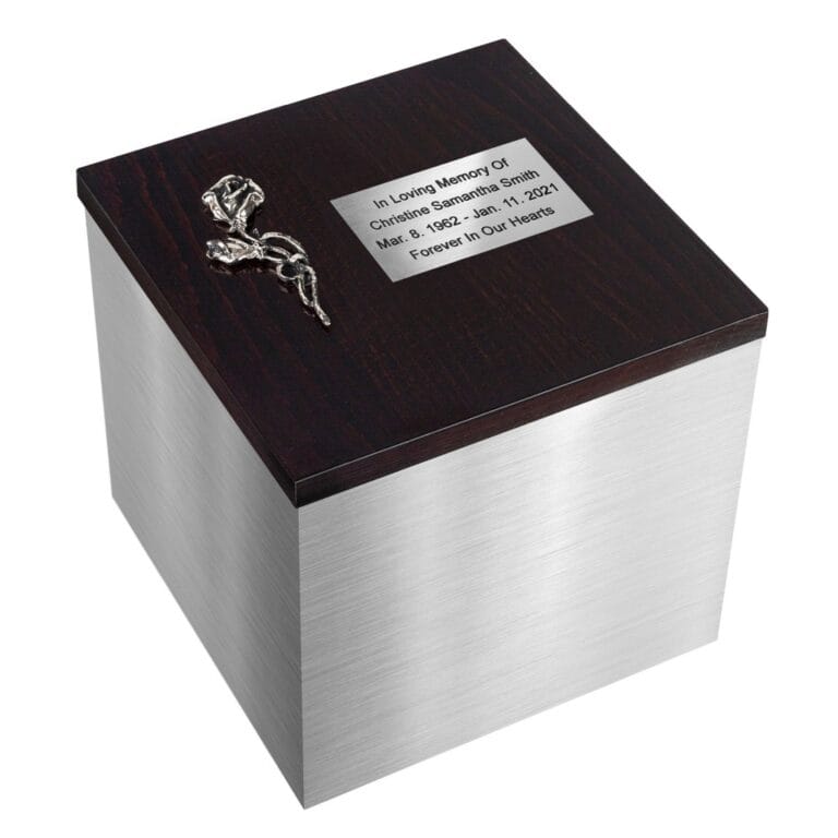 stainless steel box for ashes, boxes for ashes, stainless steel ashes box