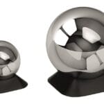 steel urn with keepsake