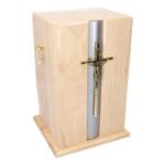 urn for ashes with cross