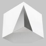 white modern cremation urn