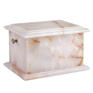white onyx urn