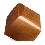 wood urn skew design