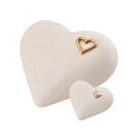 Ceramiczna urna w kształcie serca