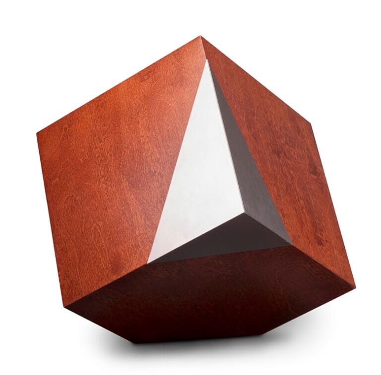 Geometryczna urna na dużą ilość prochów