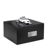 Policyjna urna tematyczna, urna dla policjanta z radiowozem