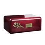 Unikalna mahoniowa urna pogrzebowa