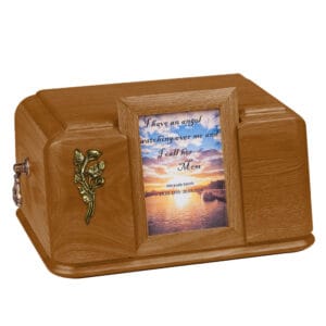 Urn with a picture - Calla Lily