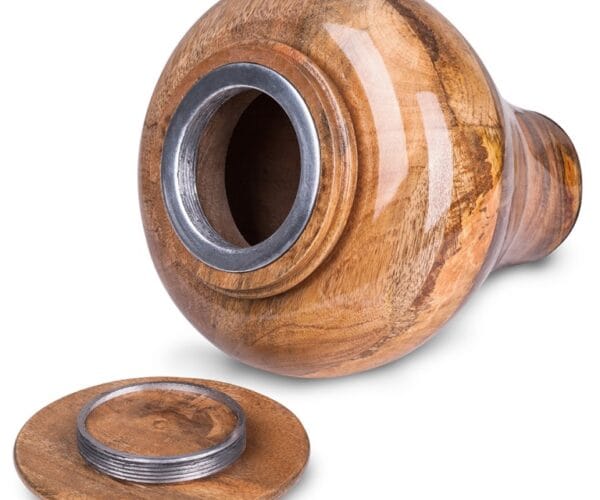 transfer the ashes into the urn, How to Transfering Cremation Ashes into an Urn, opened urn