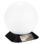 white personalized urn for ashes