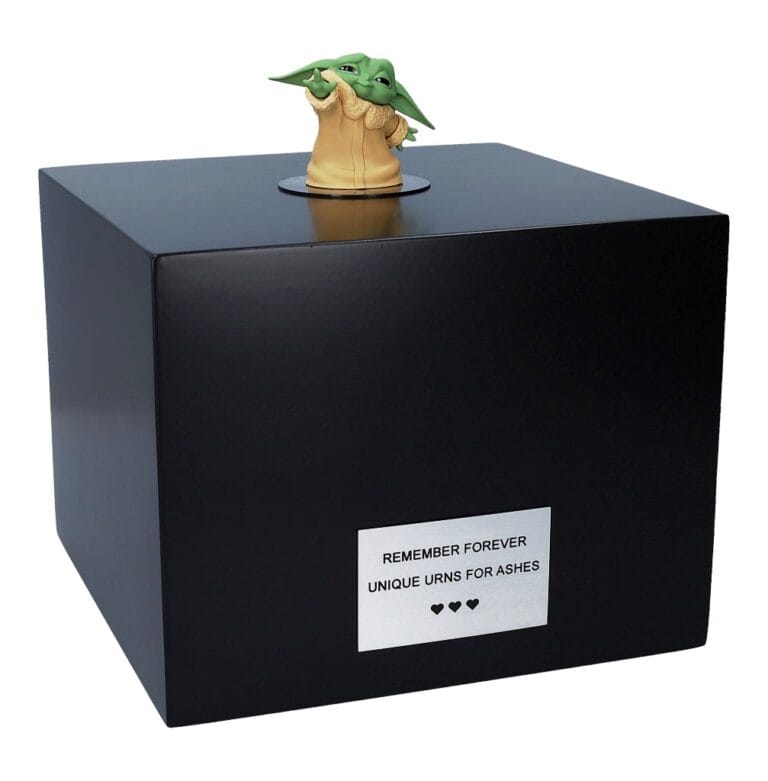 baby yoda cremation urn
