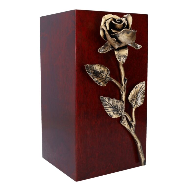 Gold rose cremate urn