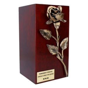 Gold rose cremate urn, urn for mom