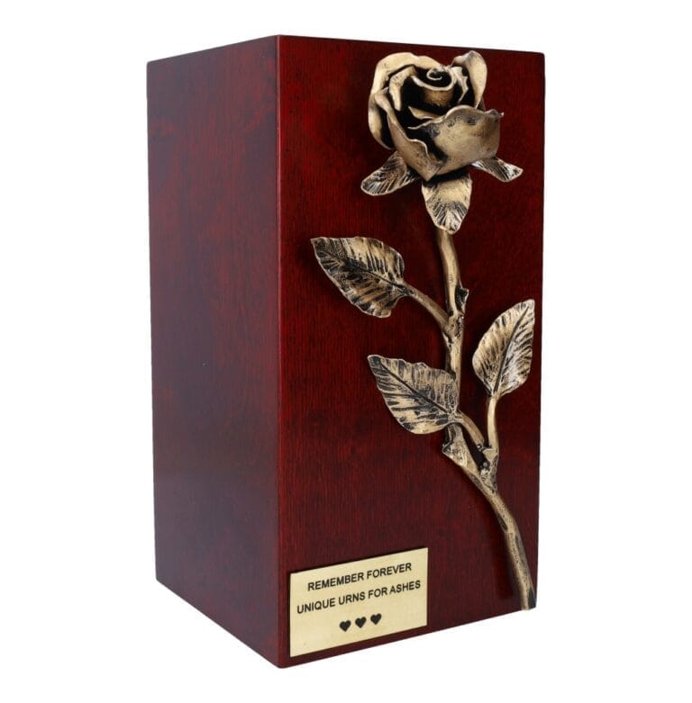 Gold rose cremate urn, urn for mom
