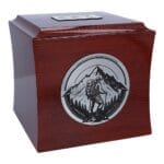 mountain urn ashes box, Urna z motywem gór
