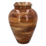 Mango wood funeral urn