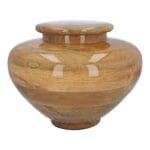 Unique mango wood urn Medium size