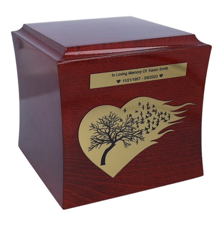 Ashes urn with tree of life