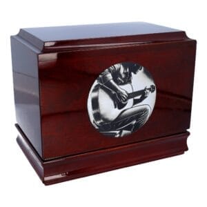 guitar urn, urns for guitarists, acoustic guitar